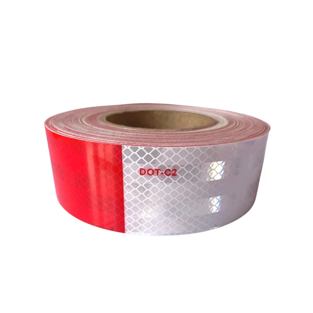 Factory Price High Visibility DOT-C2 Reflective Tape Reflectove DOT Tape For Vehicle Marking