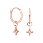 Earrings Earringearring Custom New Model 925 Silver Mini Charms Stars Gold Hoop Earrings
