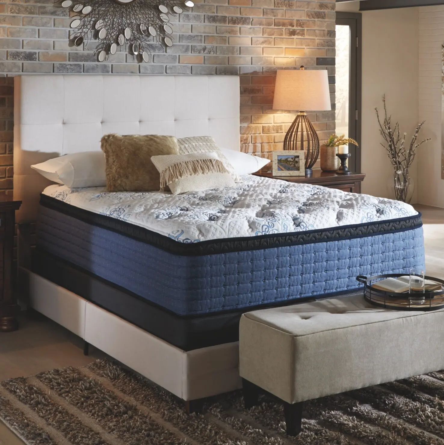 Super comfortable euro top full size pocket spring coils mattress queen king president mattresses