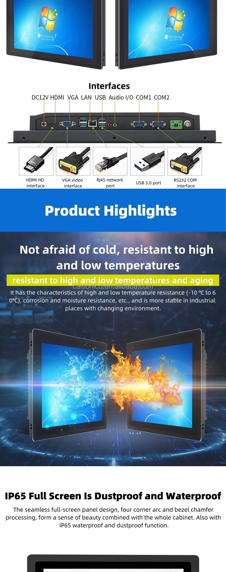 215 all aluminum industrial touch display android computer all in one machine intelligent outdoor wall mounted-2