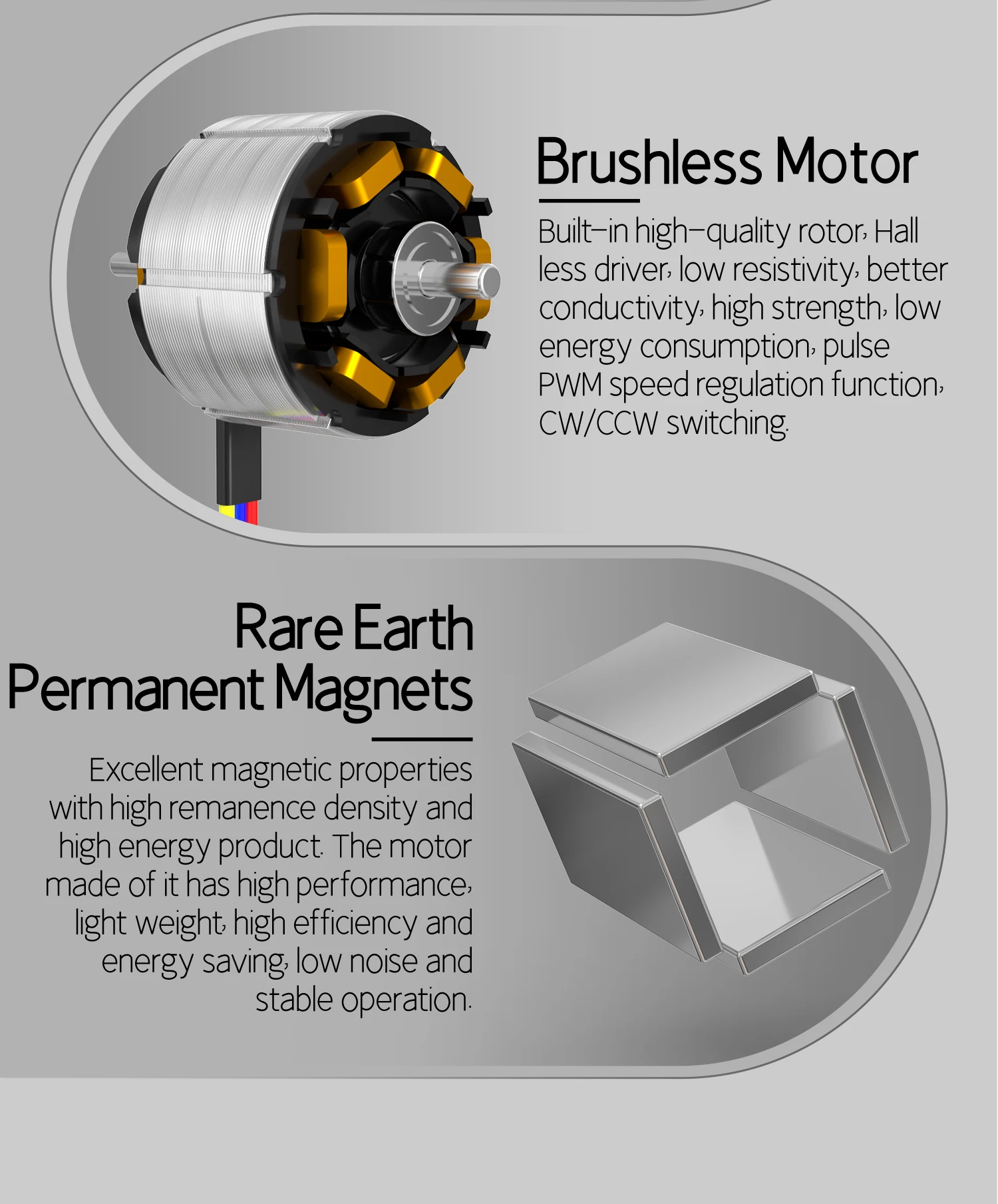 Dc Brushless Motors, 12-24V, 18000rpm, 347W - detail 10