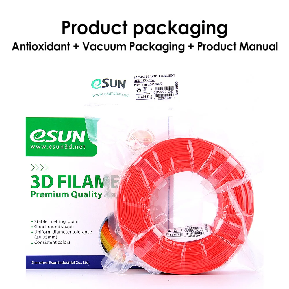 eSUN-Wholesale-10 Rolls PLA+ PLA PRO PLUS 1.75mm Filament For FDM 3D Printer