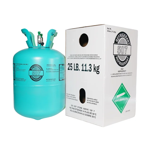 hot selling 99.99% Purity  Refrigerant Gas R507 factory direct R507a R507c Gas price