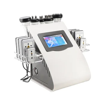 6 in 1 40K Cavitation RF Vacuum Laser Radio Frequency Slimming Fat Burning Liposuction Machine For Spa Dropshipping