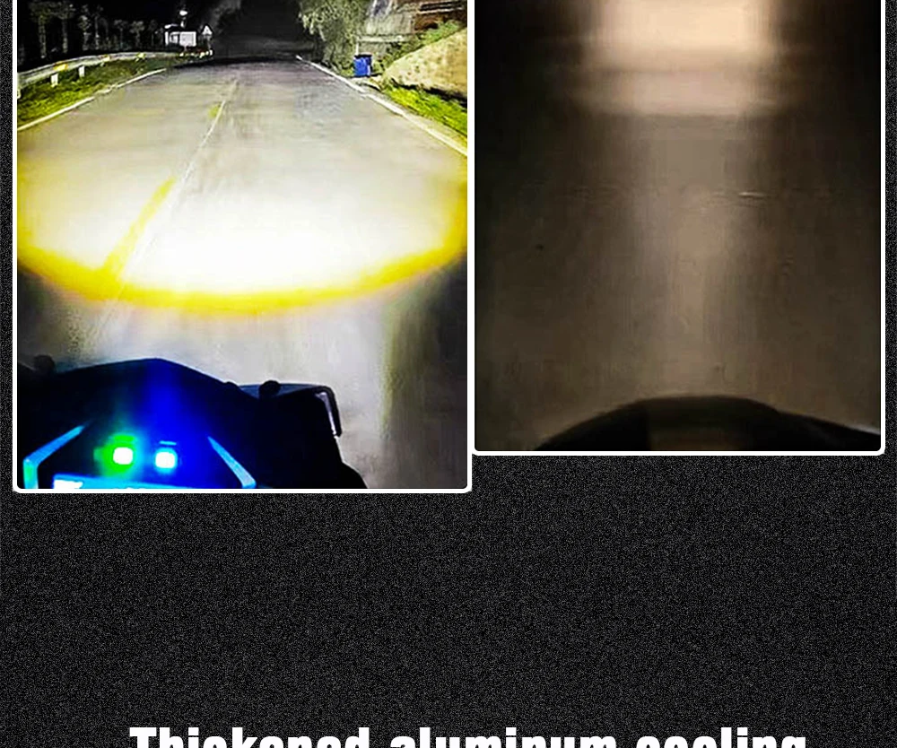 TECH-KING Super Brightness Projector Lens Light 12V-80V White yellow Universal H4 BA20D P15D Motorcycle LED Headlight Bulb Lamp