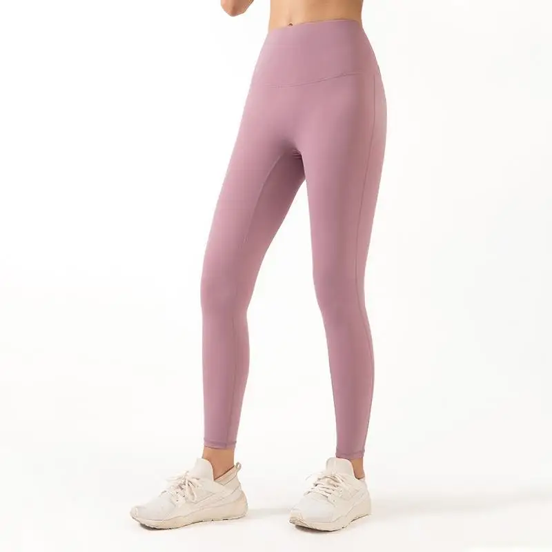 New Arrival Wholesale Lulu Fabrics Soft Good Elastic Gym Leggings Comfortable Compression Leggings High Elastic Yoga Pants Girls