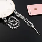 Phone Factory New Product Beaded Fashion Badge Rhinestone Lanyard Phone Neck Lanyard