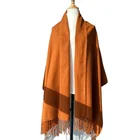 Scarf Womens Soft Cashmere Long Scarf Pashmina Shawls Pure Color Women Scarves Cashmere