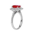 Ruby Rings Ring LIFE LOVE Emerald Ruby Gemstone Wedding Finger Rings Set Fine Jewelry Man Ring