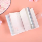 Joytop 5953 Sakura And Girl Transparent Mini Cheap Stationery Water Proof PVC Plastic Softcover Notebook