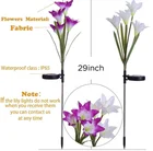 Amazon Hot Sell Waterproof LED Garden Lily Lanterns Solar Flower Lights