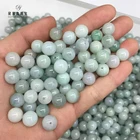 Natural Burmese A Cargo Jadeite Round Beads Jade Pieces Suitable For DIY Bracelet Anklet Jewelry