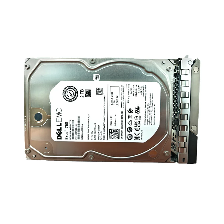 Dell 2TB SAS HDD Enterprise Disk 7.2ms Seek 256MB Cache Supports Hot-swappable PowerEdge RAID