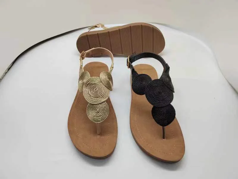 Wholesale PU Sandals Women Open Toe Shoes