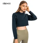 Sport Women Cotton Hoodies Sweatshirts Pullover Tops Custom Cropped Hoodie