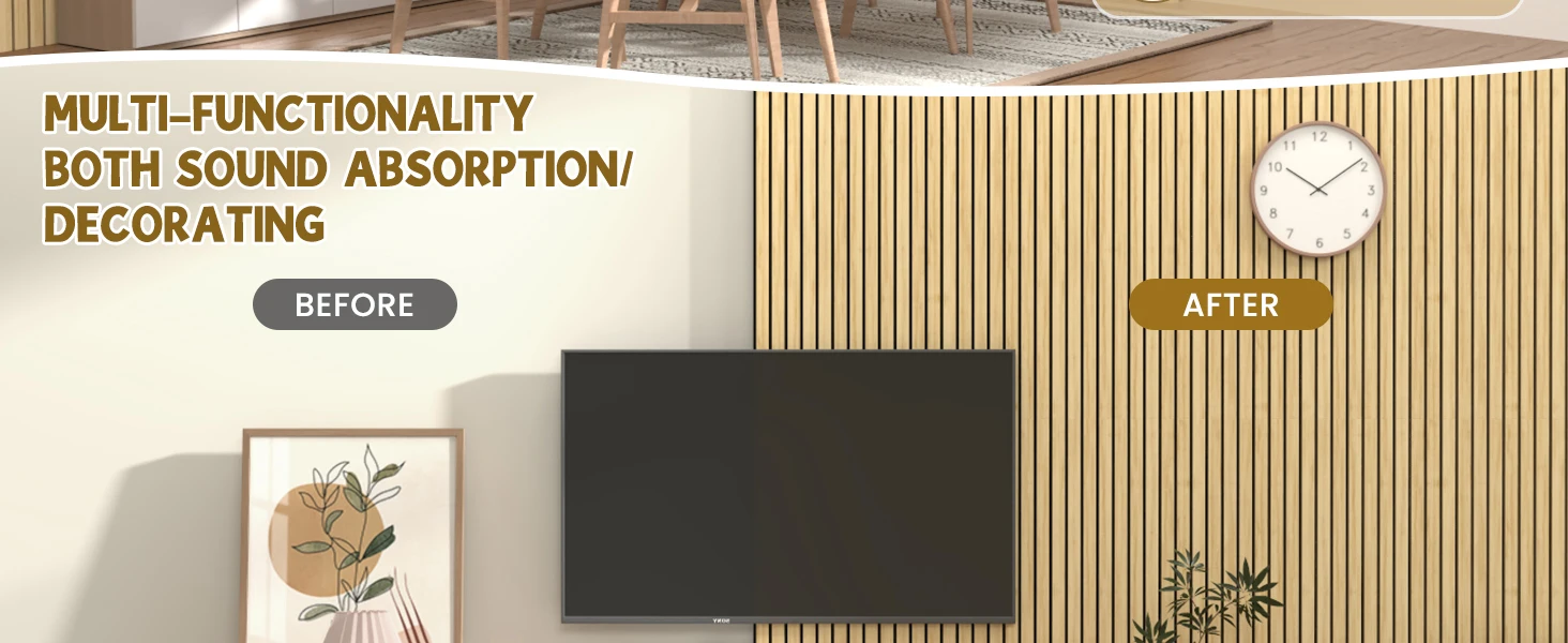 Modern MDF Acoustic Slat Panels Stylish Soundproof Wall and Ceiling Decoration with 90% Noise Reduction 18mm Thick factory