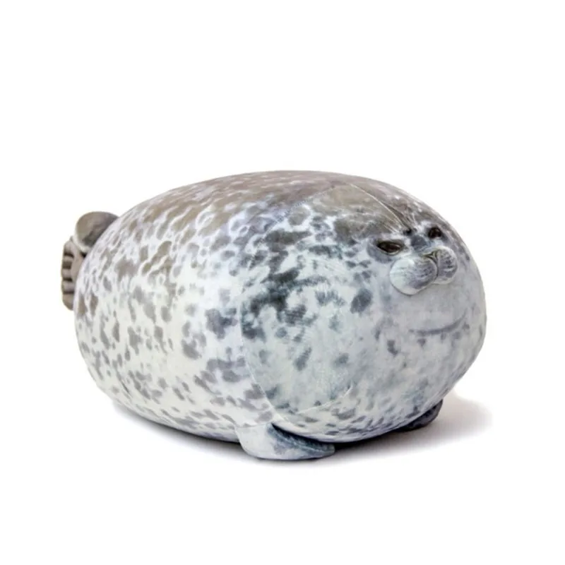 30-60cm Chubby Blob Seal Plush Pillow Animal Toy Cute Ocean Animal Stuffed Doll 