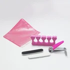 Care Nail Care Portable Toe Separator Nail Clipper Nail File Set Toe Finger Care Kit With PVC Bag