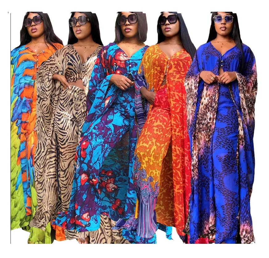 Chiffon Casual Kitenge Dress Designs 
