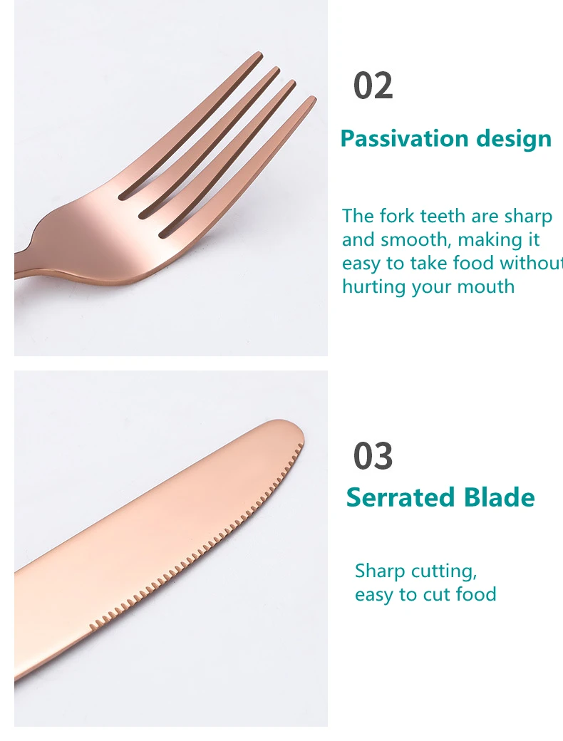 CLASSIC 24 PCS Stainless Steel Flatware Cutlery Set Wholesale Customized Party Gifts Tableware for Dinner