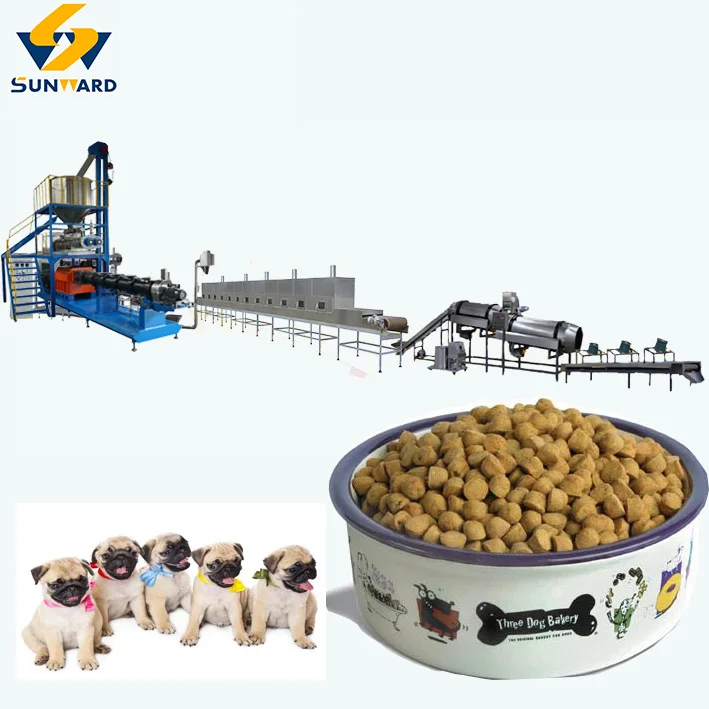 pet food pellet processing line 100kg-3500kg/h fish feed machine