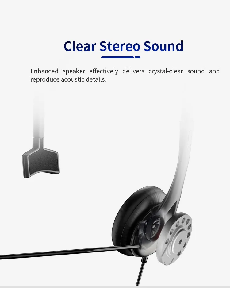 Hot Sell Mono Call Center Microphone Usb Headphone Pc Earphone Wired Headset Mic With Office Phone Business Rotatable Mic