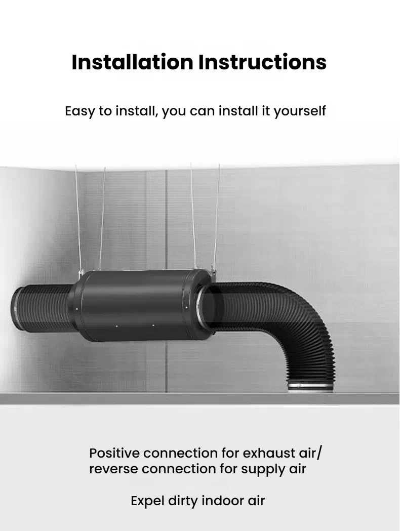 Super Silent Duct Fan, 150mm, Inline - detail 16