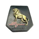 Leather Labels Custom Garment Branded Embossed Logo Metal Black Leather Labels For Coats