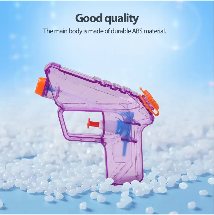 product 4pcs transparent mini water guns outdoor summer battle set for pool parties fights small hands design for kids water game-5