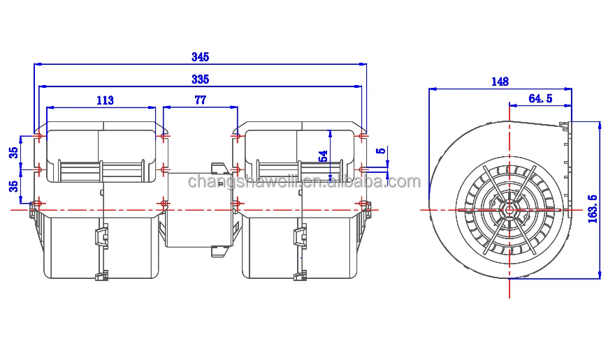 Bustruckheavy Vehicles Air Conditioner, ZHF2827A, 24v, ≥1100m3 - detail 2