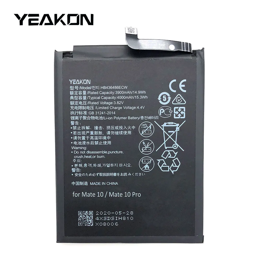 Mate 10 Battery Hb436486ecw 4000 Mah Internal Battery For Huawei Mate 10/ Mate 10 Pro/ Mate 20 Buy Li-polymer Battery For Huawei Mate 10 With Tools 4000 Mah Powerful Spare Battery