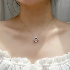 New Arrivals Customized 925 Sterling Silver Rhodium Plated Pendant Necklace Diamond For Women