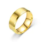 Ring Hot Sale Hairline Finish Stainless Steel Ring Cost-effective Chamfer Process Wedding Band For Men/Women