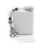Chain Colorful Custom Pacifier Holder Safe Material Silicone Pacifier Clip BPAfree Pacifier Chain
