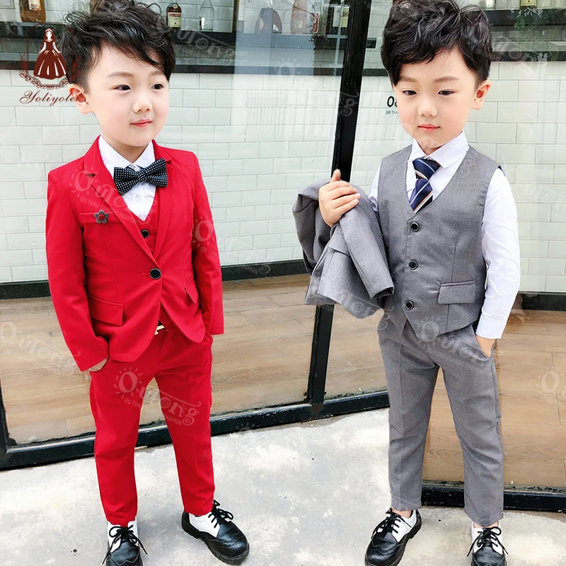 Baby Boy Kids Suit Tuxedo formal Toddler traje para niÑo S-20 