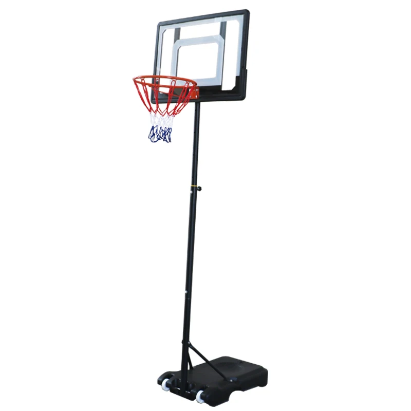 Basketball Net Hoop Backboard Portable Black Adjustable Stand Free Standing 1.5M 