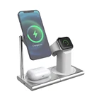 3 Charger Magnetic 7.5W 10W 15W 3 IN 1 Wireless Charger Charging For IPhone 12 Pro Fast Charger