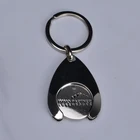 Cart Chip Customized Supermarket Shopping Cart Chip Trolley Plug-In Coin Holder Keychain