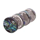 Herb Custom Logo 4 Layer 40 50 55 63mm Alloy Metal Herbal Herb Tobacco Grinder Weed Smoke Grinders Smoking Pipe Grinder