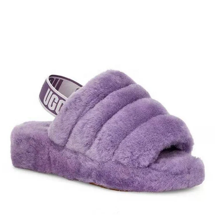 lamb fur slippers
