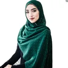 Long Scarfs New Pearl Chiffon Diamond-encrusted Spring Summer Long Muslim Lady Women Head Scarfs