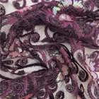Garment SX553 American Pure Purple Cord Lace Embroidery Fabric Mesh For Garment