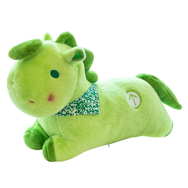 green horse stuffed animal