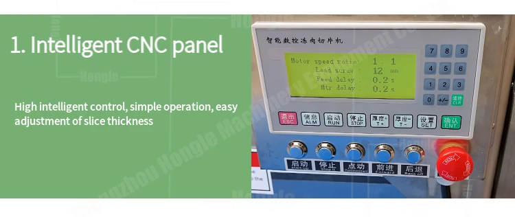 Frozen Beef Lamb Roll Slicer Stainless Steel Automatic Frozen Meat Slicing Machine Meat Cutting Machine factory