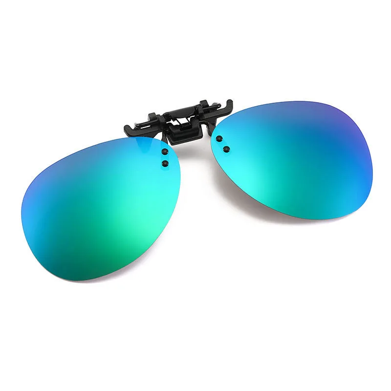 Polarized Lenses Flip-Up Clip On Sunglasses UV400 Driving Glasses Night Vision 