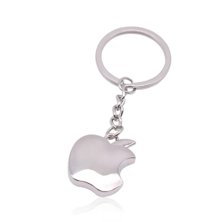 New Souvenir Metal Apple Key Chain keyfob Novelty Apple Keyring Creative Gifts 