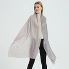 Cashmere Shawl Cashmere Shawl Women's Pure Color Wool And Cashmere Shawl Paisley Pashmina Shawl