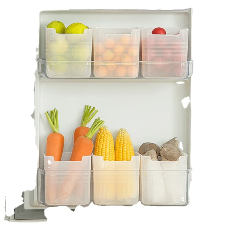 Top Quality Organizer Plastic Boxes Bins Professional Kitchen and Refrigerator Storage Box Food Storage Food Container Opp Bag