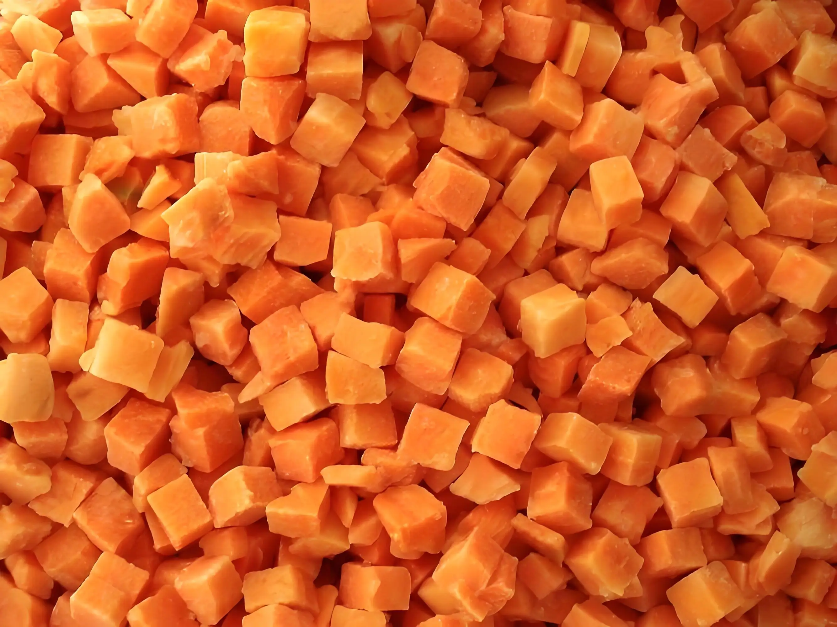 IQF FROZEN CARROT SLICES Frozen Carrot Granules factory