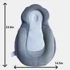 Baby Portable Newborn Baby Lounger With Head Support Sleep Pillow Anti Roll Baby Sleeper For 0-6 Months